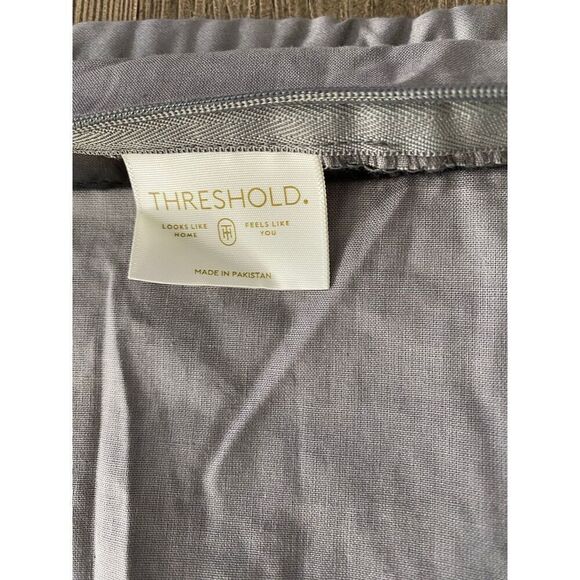 Threshold Grey Bed Pillow Sham - Picture 5 of 6